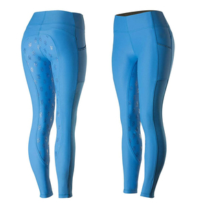 Leggings de Cintura Alta LuxeContour para Mujer, Control de Abdomen, Antibacterianos, 100% Nailon, Elásticos y Suaves, Diseño Color Block, para Equitación - Product Image 4