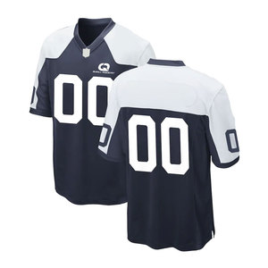Camiseta de Fútbol Americano de Alta Calidad, Manga Corta, 100% Poliéster, Tela Suave y Cómoda, con Nombre, Número y Logotipo del Equipo Personalizados - Product Image 1