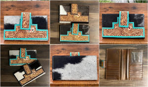 Nouvelle mode grande capacité en cuir repoussé à la main dames portefeuille en cuir de vachette véritable concepteur femmes plusieurs porte-cartes pochette - Product Image 3