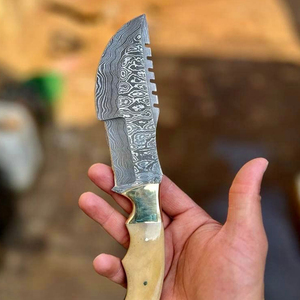 Couteaux de survie Damascus Tracker, couteau de camping à lame fixe, couteau d'extérieur en acier inoxydable fait main - Product Image 4