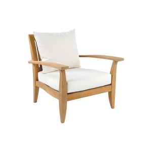 Teak Modern Lightweight Adjustable Outdoor Sofa 3 Seater Wood Patio Apartment Cushions Waterproof UV Resistant <b>Garden</b> Seating - Product Image 3