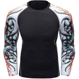 Rash Guard Transpirable para Hombre, Diseño Personalizado con Color y Logotipo a Medida, Manga Larga, para Adultos, Ropa de Gimnasio, Venta al Por Mayor - Product Image 3