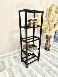Spacious Three Tier Shoe Rack Organizer Wide Storage Design Heavy Duty <b>Frame</b> Multi Pair Capacity Stylish Entryway Stand - Product Image 2