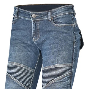 Pantalones vaqueros ajustados de talla grande para montar en motocicleta para hombre, pantalones vaqueros protectores transpirables para motociclismo y carreras - Product Image 4