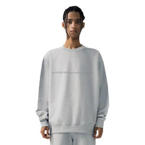 ODMOEM-Sudadera de Algodón con Cuello Redondo para Hombre, Sudadera con Capucha de Peso Pesado en Relieve 3D, 380g, Bordada, para Gimnasio - Product Image 3