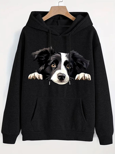 Sudaderas con Capucha para Mujer, Nueva Calidad 2026, Otoño e Invierno, Sudadera con Capucha con Estampado de Cachorro de Border Collie, Sudadera con Capucha para las Cuatro Estaciones - Product Image 3