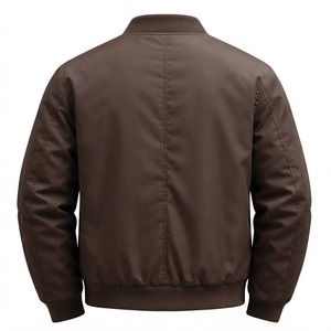 Chaqueta Bomber Estilo Universitario para Hombre con Ribetes Acanalados y Cremallera Completa, Ropa Exterior Casual para Personalización y Venta al por Mayor para Compradores de Ropa - Product Image 4