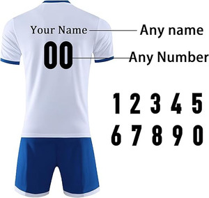 Ensemble de maillots de football rayés bleus et blancs Pro-Style – Entièrement personnalisé - Product Image 4