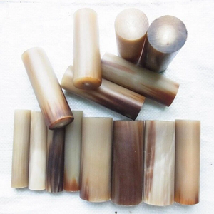 Natural Buffalo Horn Rod Round <b>Black</b> <b>Polished</b> Durable Craft Material for Knife Handle Pen Turning Cane Making - Product Image 6