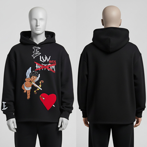 Hoodies pour hommes très demandés, respirants, avec logo personnalisé, 100% coton, style streetwear, effet délavé, couleur et taille personnalisables - Product Image 2