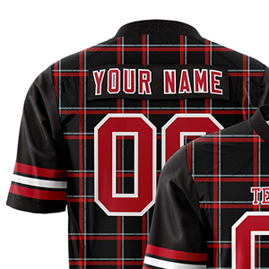 Maillots de football américain personnalisés, t-shirts personnalisés, impression par sublimation, nom et numéro de votre équipe, maillots de football américain - Product Image 2
