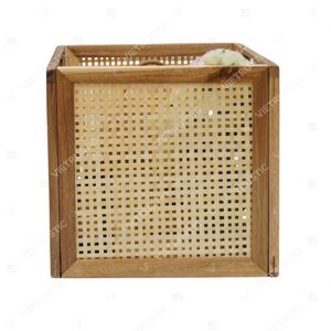 Panier de rangement en bambou et rotin LATTICE & WOOD pour chambre d'enfant - Product Image 4