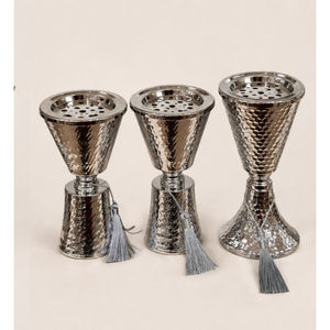 Quemador de incienso clásico de latón dorado con banda floral, Mabkhara de metal de lujo, soporte para Bakhoor, para decoración del hogar, sala de estar, Ramadán, Eid. - Product Image 6