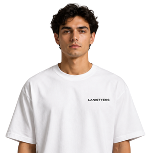 T-shirt Homme Oversize à Motif Numérique Col Rond Manches Courtes Imprimé au Dos Coupe Ample Streetwear Décontracté Vêtement de Mode Personnalisé - Product Image 3
