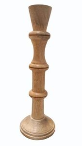 Élégant Porte-Bougie Lanterne Rond en Bois pour Décoration d'Intérieur, Support de Bougie pour la Saint-Valentin avec Pots à Bougies - Product Image 3