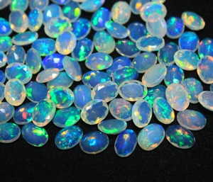 Multi Natural <b>Fire</b> Opal Transparent Oval Cut Ethiopian Opal 7x9mm Loose <b>Stone</b> Gemstone Cabochon Factory Price - Product Image 4