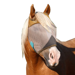 Masque anti-moustiques professionnel de haute qualité personnalisable pour chevaux, en maille respirante, pour une utilisation sûre à l'équitation - Product Image 1