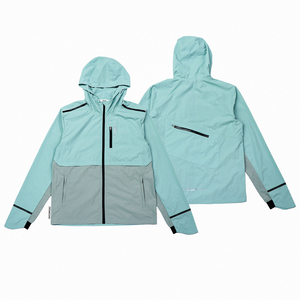 Men's Hooded Windbreaker <b>Jacket</b> Color Blocking Lightweight Casual Spring Sporty Windproof Pullover Coat Gray windproof <b>jacket</b> - Product Image 5