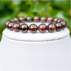 Natural Garnet <b>Bracelet</b> <b>Red</b> Garnet Beaded <b>Bracelet</b> For Healing Reiki Energy Jewelry Wholesale 8mm - Product Image 5