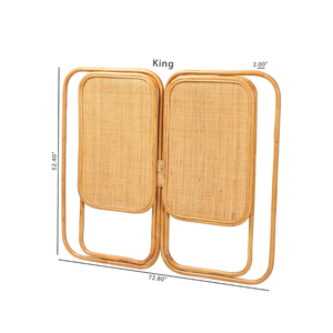 Tête de lit en rotin naturel bohème Handwicker, taille Queen et King, prix de gros du Vietnam - Product Image 4