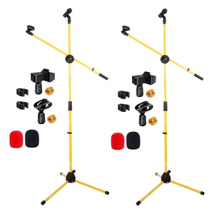 5 Core <b>Microphone</b> <b>Stand</b> Floor 2Pcs Universal Adjustable 63" Tripod Mic <b>Stands</b> w Boom Arm - Product Image 1