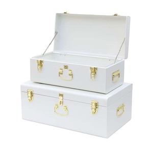 กล่องเก็บของสไตล์ร่วมสมัยพร้อมดีเทลโลหะ - Product Image 4