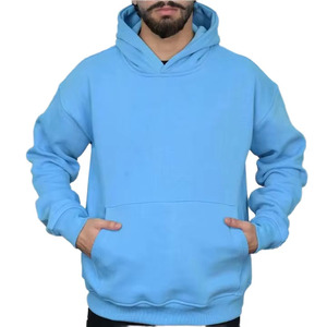 Sweat-shirt à capuche pour homme, coupe oversize, color block, en molleton bouclette, décontracté, pour l'automne, avec poches, manches classiques - Product Image 3