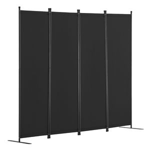 Divisorio in Bambù a 4 Pannelli, Paravento Pieghevole per Ufficio, Camera da Letto, Sala da Pranzo, Separatore in Tessuto, Arredamento Casa - Product Image 6