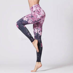 In Stock High Quality Women <b>Legging</b> Elastic Waist Solid <b>Pattern</b> Eco-Friendly Breathable Full Length Customizable - Product Image 5