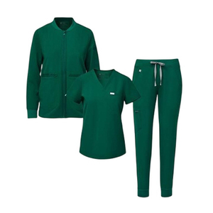 Meilleures ventes : Uniforme de luxe tissé de haute qualité, choix des infirmières, à col montant, multicolore, à manches courtes, unisexe, avec détection d'aiguilles - Product Image 1
