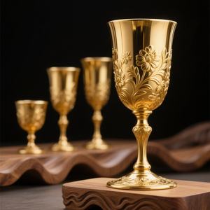 Cáliz de Latón y Copas de Comunión Reutilizables, Ciborio, Iglesia Católica, Sacerdote, Sagrada Comunión, Copas de la Sagrada Alianza, Artículos Religiosos - Product Image 4