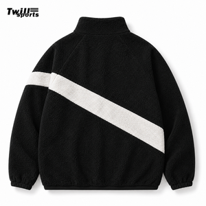 Veste unisexe personnalisée en polaire Sherpa, entièrement zippée, coupe-vent écologique, chaude, style Teddy, pour l'hiver, décontractée, streetwear, avec fermeture éclair frontale - Product Image 2