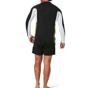 Rashguard unisexe de haute qualité à manches longues, antibactérien, séchage rapide, respirant, polyester et nylon, personnalisable OEM - Product Image 4