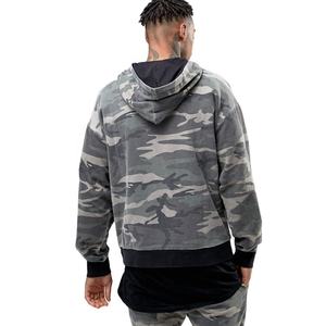 Conjunto de ropa deportiva para hombre, chándal masculino de alta calidad con logotipo personalizado de camuflaje, para entrenamiento, gimnasio, trotar - Product Image 2