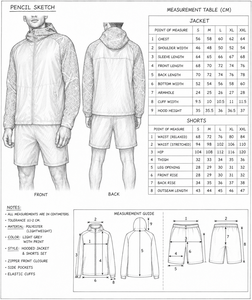 Conjunto de Chaqueta Cortavientos y Pantalones Cortos de Nailon Reflectante Ecológico, con Capucha y Cierre, Transpirable, para Correr, con Logotipo Personalizado para Adultos - Product Image 5