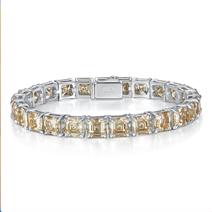 Pulsera de Moissanita de Calidad Premium con Brillo Similar al de Diamantes para Hombres y Mujeres, Ideal para Regalos de Cumpleaños, Aniversario y Bodas - Product Image 1