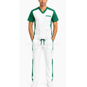 Ensemble de Blouse et Pantalon Médical Premium pour Hommes – Tissu Résistant, Coupe Confortable, Multiples Poches et Style Soignant - Product Image 3