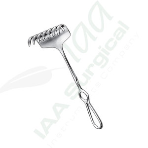 Écarteur chirurgical 26 cm 50 x 80 mm auto-fixant en acier inoxydable, instrument manuel de chirurgie générale, classe I, certifié CE - Product Image 6