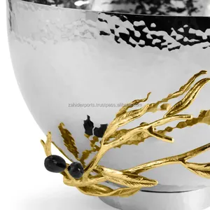 Zahid Exports - Ensaladera Metálica Ecológica Personalizada para Exteriores con Soporte para Bodas y Fiestas, Forma Personalizada - Product Image 3