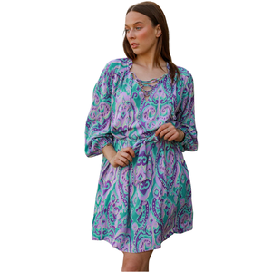 Vestido Mini Casual Estampado para Mujer, Ropa de Playa para Vacaciones - Product Image 4
