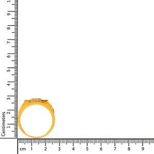 Lustrous Diamond <b>Men's</b> <b>Ring</b> Luxury Gold <b>Ring</b> <b>for</b> <b>Men</b> Pave Diamond Accents with Modern Lattice - Product Image 4