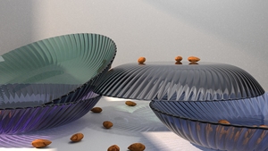 Vaisselle à texture optique fabriquée à Taïwan, édition Wonderland - Tasses, bols, assiettes - Vert Veda - Product Image 2