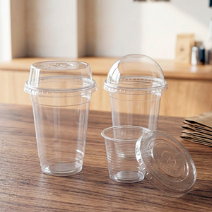 Wholesale 95mm 16/22/24oz Disposable PP Single Wall Transparent Recyclable <b>Cups</b> for Iced Coffee Beverage Cold <b>Drink</b> - Product Image 5