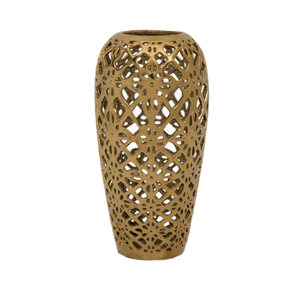 Florero de Aluminio Electrochapado en Oro Brillante de Diseño Moderno, Centro de Mesa de Lujo para Bodas al por Mayor - Product Image 6