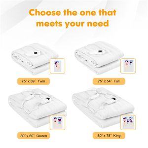 Tappetino Elettrico Riscaldante PTC 80FT X 60FT con Temperature Regolabili e Timer 10H, Portatile per Casa e Hotel, Ideale per l'Inverno (AU/EU) - Product Image 3