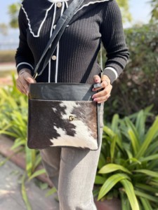 New Arrival Sling <b>Bag</b> Cowhide Leather Handbag Gypsy <b>Boho</b> Hair on Hide Fur Vintage Handmade Western Style <b>Bag</b> Multi Uses <b>Bags</b> - Product Image 1