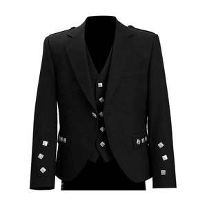 Veste Argyll avec gilet style Prince Charlie, poignets Obexa OB-775896, échantillon personnalisé fabriqué au Pakistan - Product Image 1