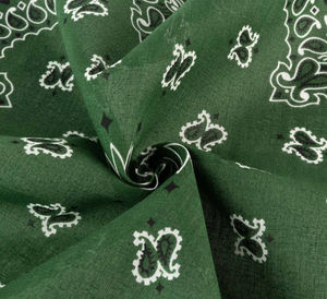 Wholesale Cross-Border Supply Square Scarf <b>Bandana</b> Cotton Satin Square Hair Scarf Geometric Pattern <b>Headband</b> Multi-Design - Product Image 4