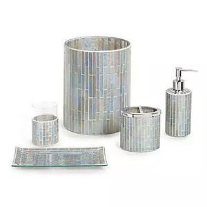 Premium Mother Of Pearl <b>Bathroom</b> <b>Accessories</b> <b>Vintage</b> Antique Handmade Vanity Set Elegant Decorative Home Hotel Collection - Product Image 6