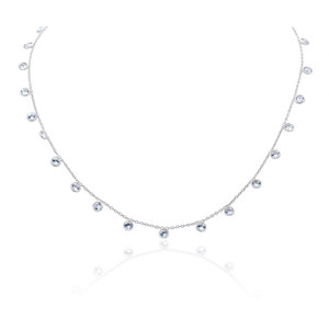 Wholesale 925 Sterling Silver Cubic Zirconia Handmade Chain Necklace for Women Classic Jewelry Wedding Party <b>Gift</b> - Product Image 1
